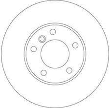 2x Brake disc Vented DF4248S