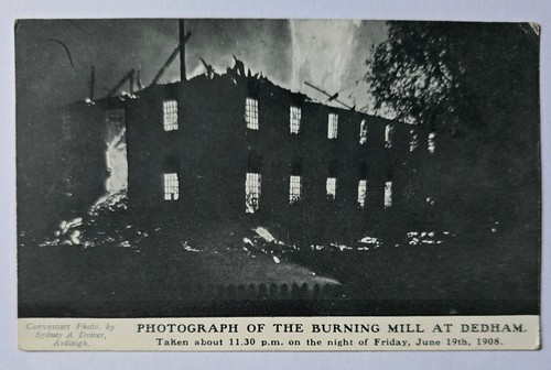Vintage postcard the burning - postcard.,