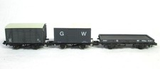 Rake of 3 x PECO/FARISH Wagons in GWR Grey Livery - N Gauge