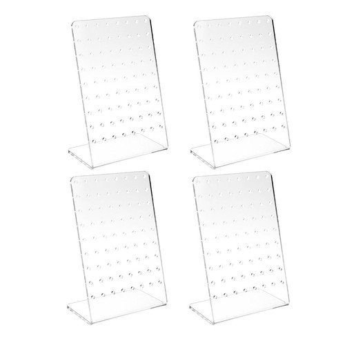 Transparent acrylic earring - transparent,