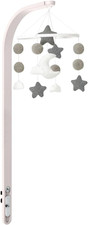 Snuz Mobile - Soft Baby Cot Mobile for Snuzpod and Snuzkot with Stars, Moon and 