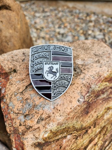 Porsche hood crest badge - porsche,