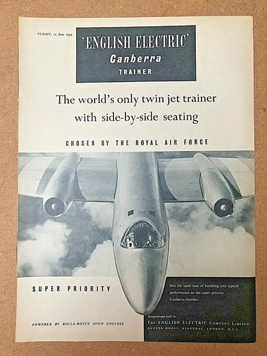 1953 aircraft advert - aircraft, english