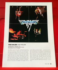 Van Halen Self-Titled Album Cover Art PICTURE / PRINT 12" x 9"
