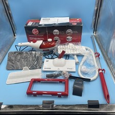 Hoover SteamJet 2 in 1 Mop & Handheld Steam Dual System & Accessories Red