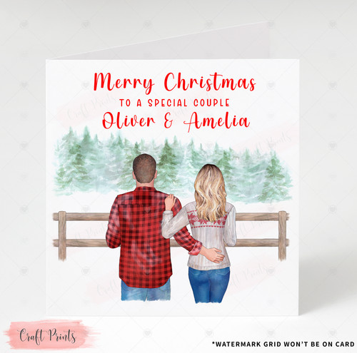 Personalised couple christmas - couple,