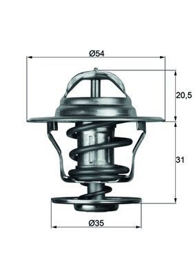 Thermostat coolant mahle - coolant,