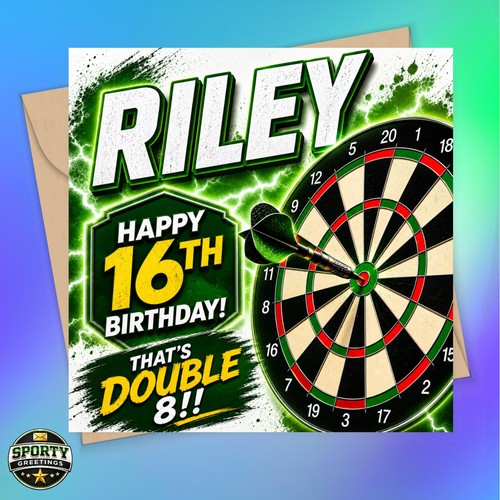 Personalised darts birthday - personalised,