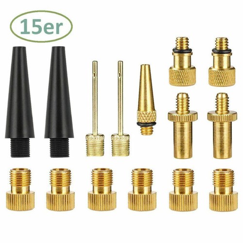 15pcs bicycle valve adapter - bicycle,