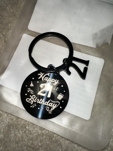 Happy birthday gift - happy, keyring