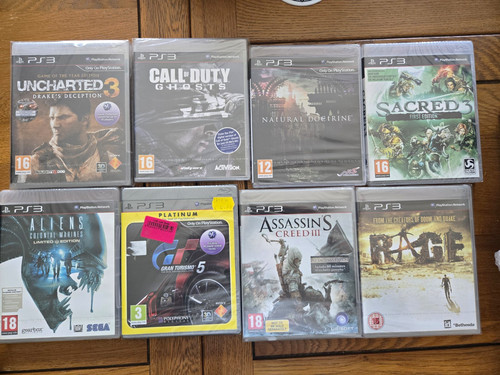 Ps3 sealed games bundle - games,