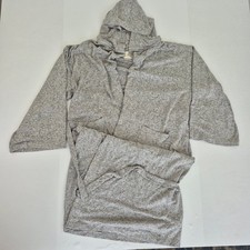 M&S Dressing Gown Medium Grey Women's Belt Soft Hooded Lounge Wear