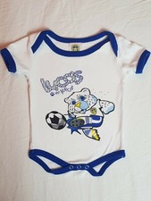 L.U.F.C Official Merchandise  0-3 Mths Lucas The Kop Cat White Babygrow Vest 