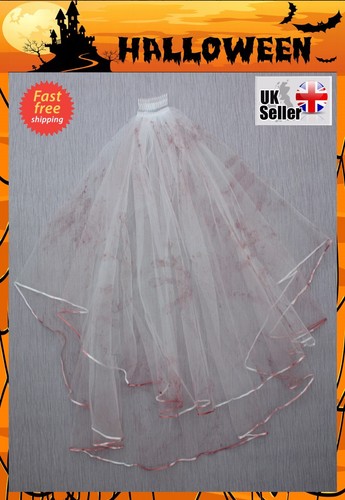Halloween bridal veil - uk,