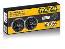 Vauxhall Astra H Front Door Speakers Kicker 6.5" 17cm car speaker kit 240W