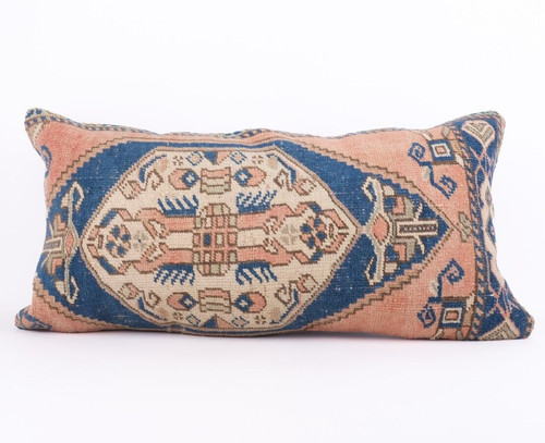 Turkish kilim lumbar pillow - turkish,