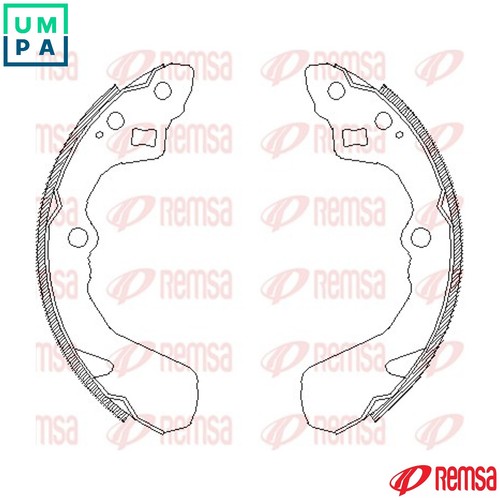 Brake shoe 4386 for - shoe,