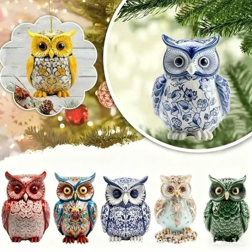 10pcs vintage wooden owl - vintage,