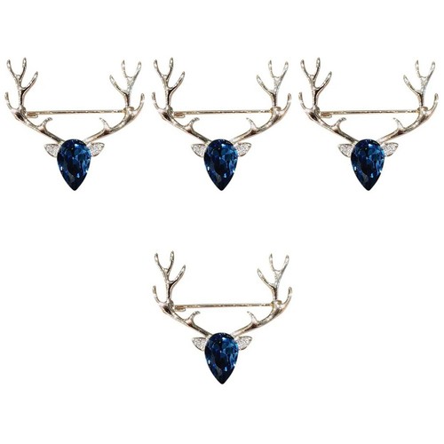 4pcs deer brooch women - 4pcs, clothes