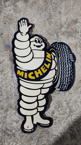 Porcelain michelin enamel sign - porcelain,