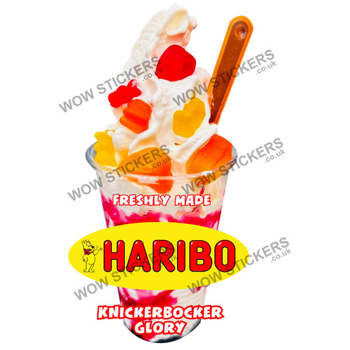 Ice cream van sticker haribo - ice,