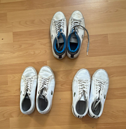 Lacoste white low - low, lace