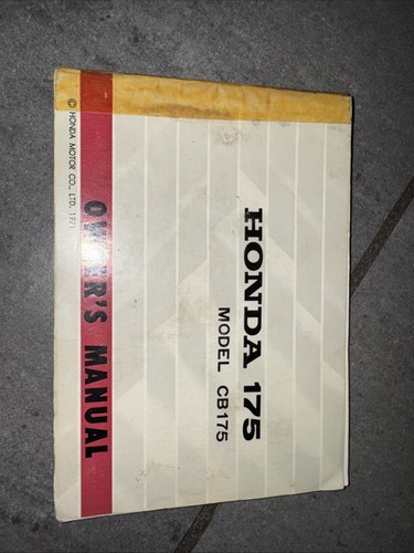 Honda cb175 owners - cb175, 1971
