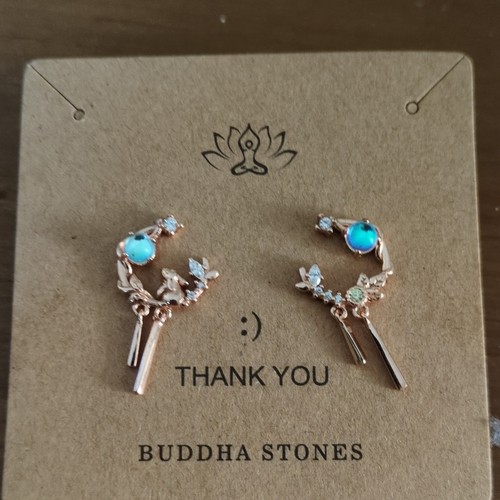 Buddha stones stud earrings - buddha,