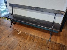 Antique tram bench reversible