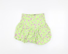 Zara Women Green Floral Short