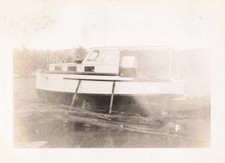 VTG Photo Wooden Cabin Cruiser