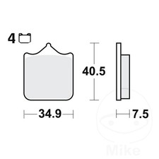 New TRW Brake Pads 1 Set front