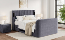 Amber 4.1 Multi-media Ottoman Storage TV Bed Frame - Double