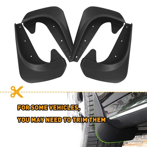 Universal black car mud - car, flaps