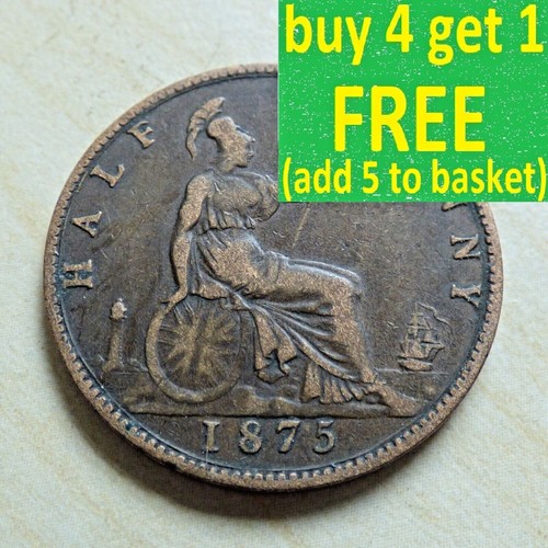 Queen victoria half penny - queen,