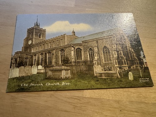 Postcard diss parish - -,