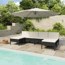 Garden Furniture Set Black