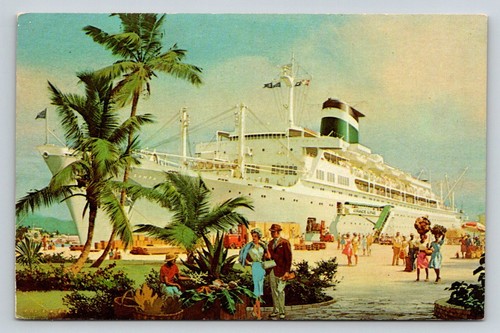 Vintage grace line cruise - line, ship