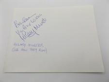 6" x 4.5" AUTOGRAPH BOOK PAGE