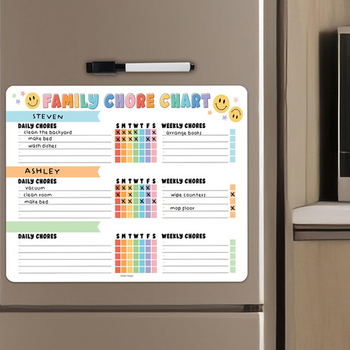 Magnetic chore chart - for, kids