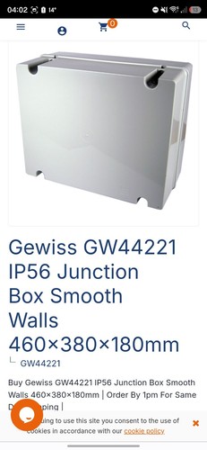Gewiss gw44221 ip56 grey - gw44221,