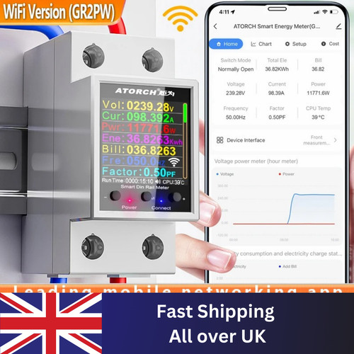 100a smart electricity meter - 100a,