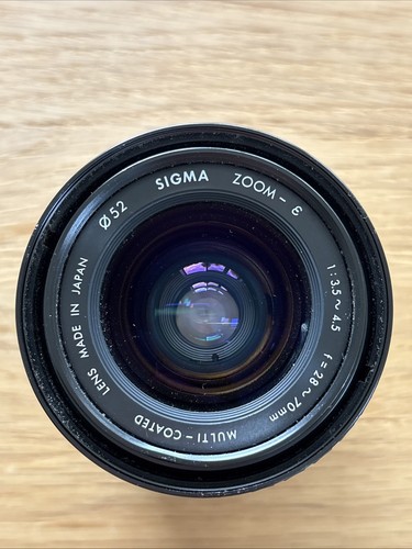 Sigma zoom 70mm - 28-70mm, f3.5-4.5
