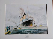 TITANIC  Limited Edition Print signed By Dan Rainey 1987