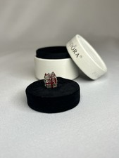 Pandora Sterling Silver Gift Wrapped Box with Red Bow Charm S925 - CHARM ONLY