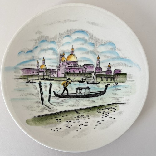 Venice scene side plate - venice,
