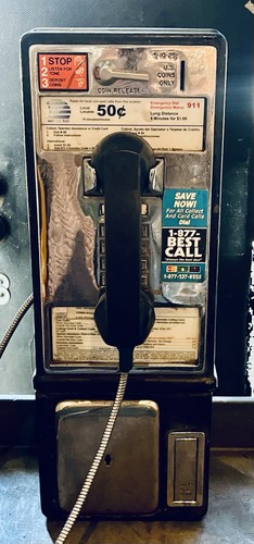 Vintage public pay phone - pay,
