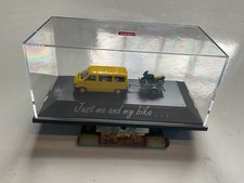 Herpa Volkswagen T6 Van Towing BMW Motorcycle on trailer