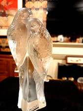 LALIQUE SUPERB DEUX PERRUCHES