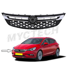 FOR 2015 - 2019 VAUXHALL ASTRA K FRONT BUMPER GRILL WITH CHROME
